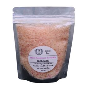 Black Raspberry & Vanilla Scented Bath Salts